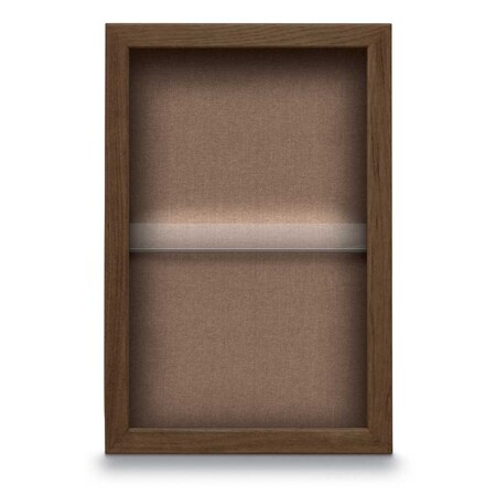 United Visual Products Indoor Enclosed Combo Board, 48"x36", Black Frame/Blue & Blue Spruce UVCB4836B-BLUE-BLSPRU